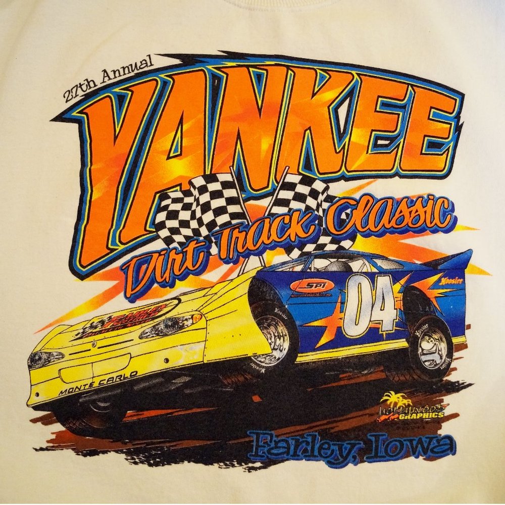 Vintage Dirt Track Pullover Crew Sweatshirt